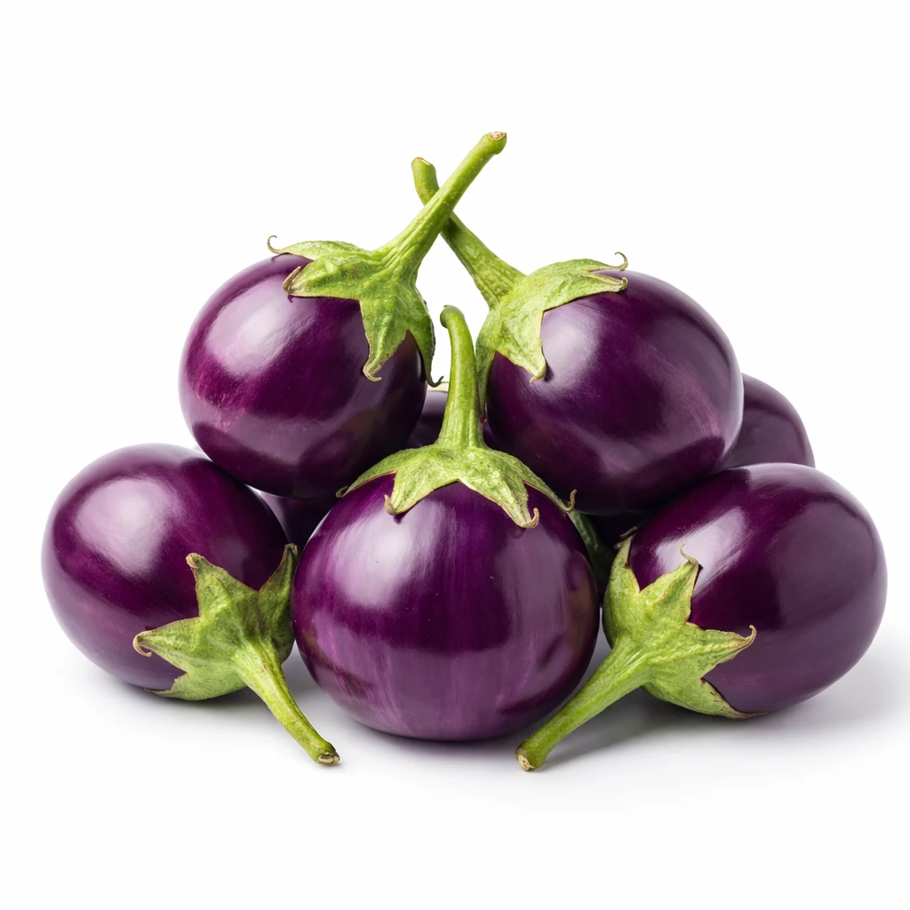 Round Purple Brinjal - રીંગણ